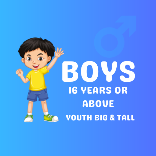 Boys - (16 Years or Above)