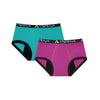 Bikini Snug - Green/Teal & Purple