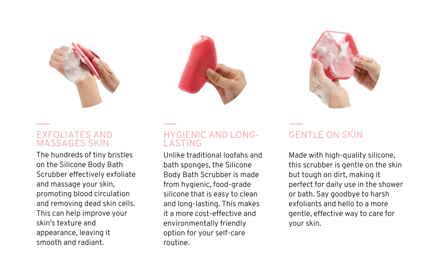 Tony & Ava's Silicone Body Bath Scrubber